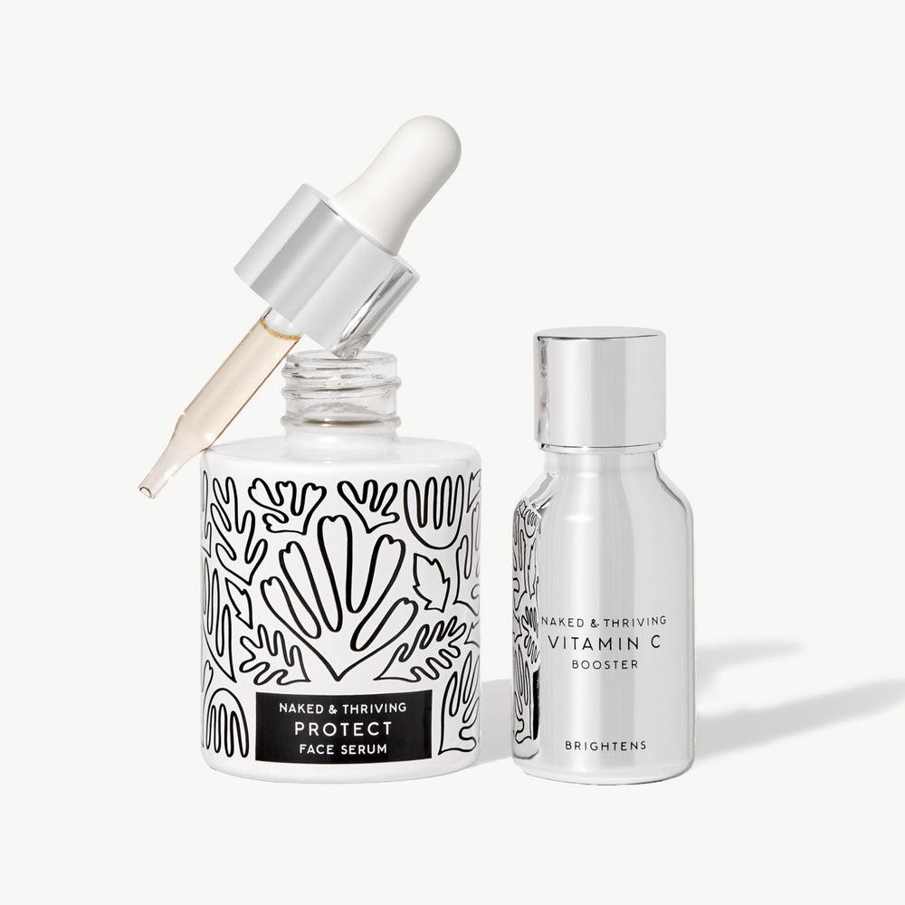 Supercharged Serum Set: Protect Antioxidant Day Serum & Vitamin C Booster